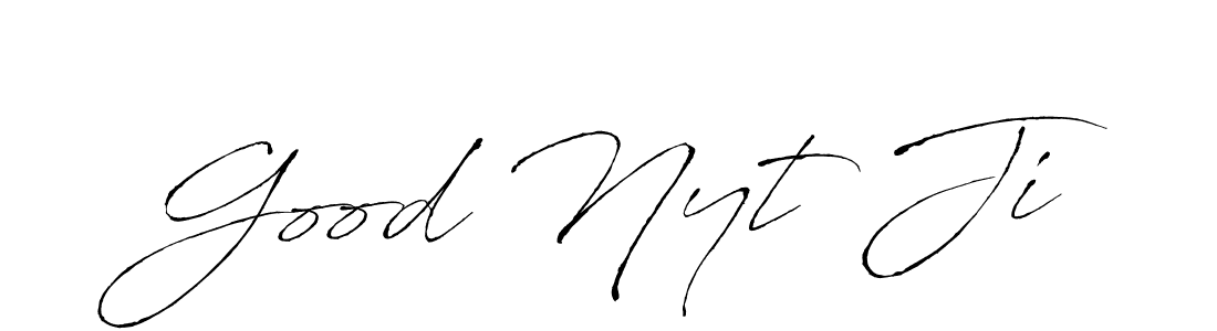 Use a signature maker to create a handwritten signature online. With this signature software, you can design (Antro_Vectra) your own signature for name Good Nyt Ji. Good Nyt Ji signature style 6 images and pictures png