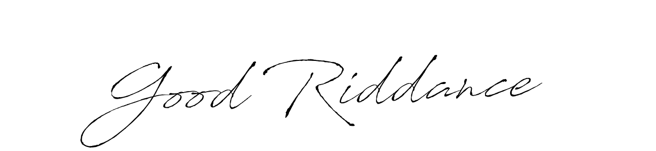 if you are searching for the best signature style for your name Good Riddance. so please give up your signature search. here we have designed multiple signature styles  using Antro_Vectra. Good Riddance signature style 6 images and pictures png