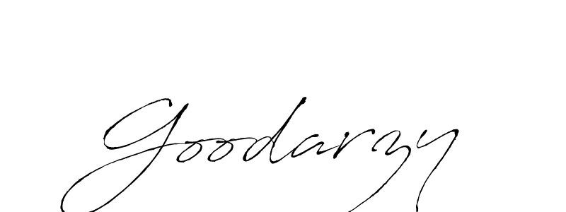 Design your own signature with our free online signature maker. With this signature software, you can create a handwritten (Antro_Vectra) signature for name Goodarzy. Goodarzy signature style 6 images and pictures png