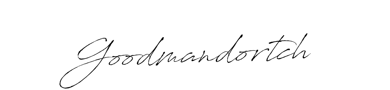 Make a beautiful signature design for name Goodmandortch. With this signature (Antro_Vectra) style, you can create a handwritten signature for free. Goodmandortch signature style 6 images and pictures png