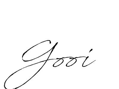 Make a beautiful signature design for name Gooi. With this signature (Antro_Vectra) style, you can create a handwritten signature for free. Gooi signature style 6 images and pictures png