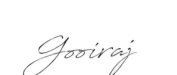 How to make Gooiraj name signature. Use Antro_Vectra style for creating short signs online. This is the latest handwritten sign. Gooiraj signature style 6 images and pictures png