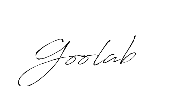 Use a signature maker to create a handwritten signature online. With this signature software, you can design (Antro_Vectra) your own signature for name Goolab. Goolab signature style 6 images and pictures png