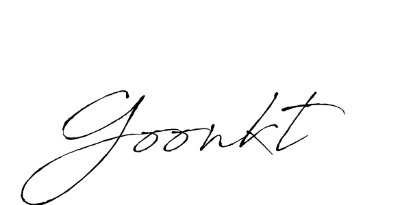 Design your own signature with our free online signature maker. With this signature software, you can create a handwritten (Antro_Vectra) signature for name Goonkt. Goonkt signature style 6 images and pictures png