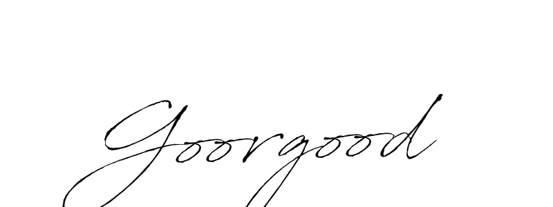 How to make Goorgood signature? Antro_Vectra is a professional autograph style. Create handwritten signature for Goorgood name. Goorgood signature style 6 images and pictures png