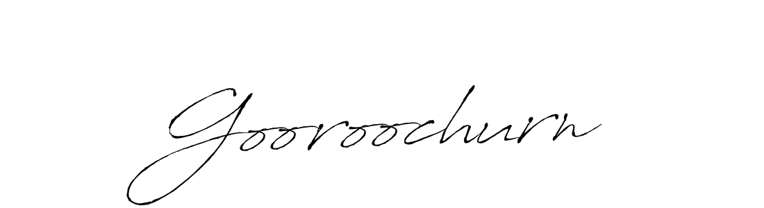 Design your own signature with our free online signature maker. With this signature software, you can create a handwritten (Antro_Vectra) signature for name Gooroochurn. Gooroochurn signature style 6 images and pictures png