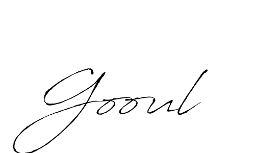 Design your own signature with our free online signature maker. With this signature software, you can create a handwritten (Antro_Vectra) signature for name Gooul. Gooul signature style 6 images and pictures png