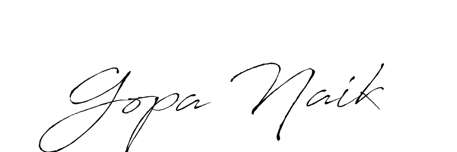 The best way (Antro_Vectra) to make a short signature is to pick only two or three words in your name. The name Gopa Naik include a total of six letters. For converting this name. Gopa Naik signature style 6 images and pictures png