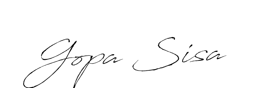 Make a beautiful signature design for name Gopa Sisa. Use this online signature maker to create a handwritten signature for free. Gopa Sisa signature style 6 images and pictures png