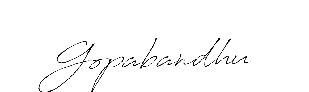 Create a beautiful signature design for name Gopabandhu. With this signature (Antro_Vectra) fonts, you can make a handwritten signature for free. Gopabandhu signature style 6 images and pictures png