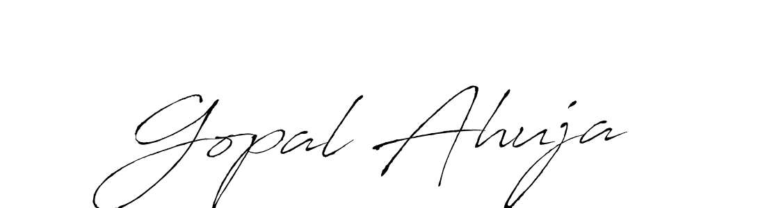 Antro_Vectra is a professional signature style that is perfect for those who want to add a touch of class to their signature. It is also a great choice for those who want to make their signature more unique. Get Gopal Ahuja name to fancy signature for free. Gopal Ahuja signature style 6 images and pictures png