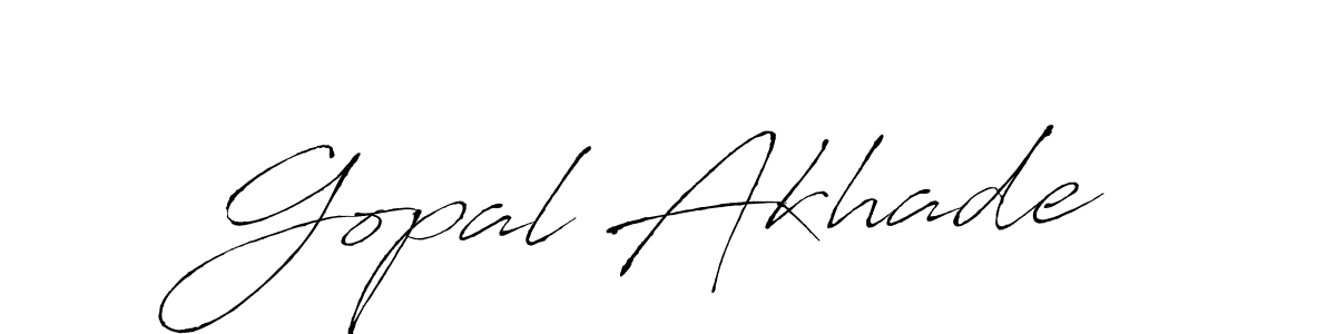 Design your own signature with our free online signature maker. With this signature software, you can create a handwritten (Antro_Vectra) signature for name Gopal Akhade. Gopal Akhade signature style 6 images and pictures png