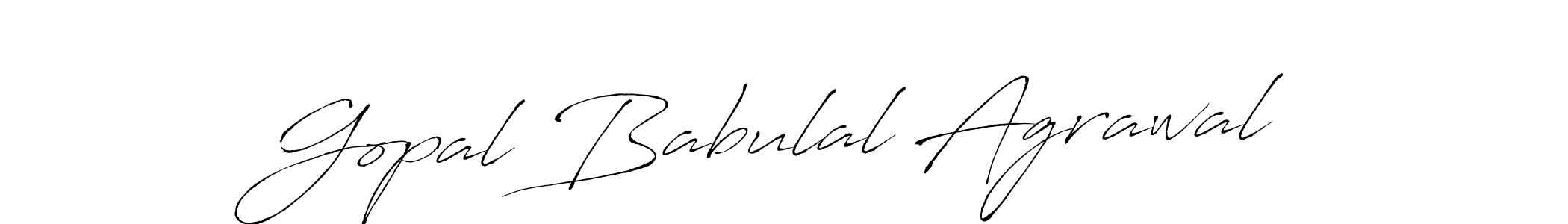 Design your own signature with our free online signature maker. With this signature software, you can create a handwritten (Antro_Vectra) signature for name Gopal Babulal Agrawal. Gopal Babulal Agrawal signature style 6 images and pictures png