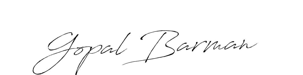 Use a signature maker to create a handwritten signature online. With this signature software, you can design (Antro_Vectra) your own signature for name Gopal Barman. Gopal Barman signature style 6 images and pictures png