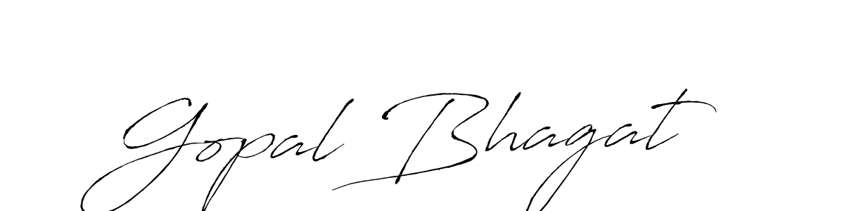 Make a beautiful signature design for name Gopal Bhagat. With this signature (Antro_Vectra) style, you can create a handwritten signature for free. Gopal Bhagat signature style 6 images and pictures png