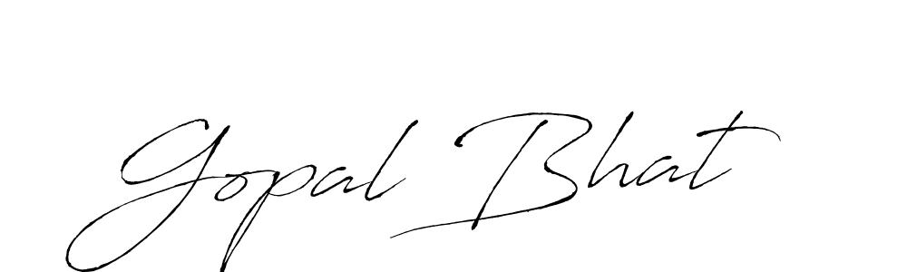 Use a signature maker to create a handwritten signature online. With this signature software, you can design (Antro_Vectra) your own signature for name Gopal Bhat. Gopal Bhat signature style 6 images and pictures png