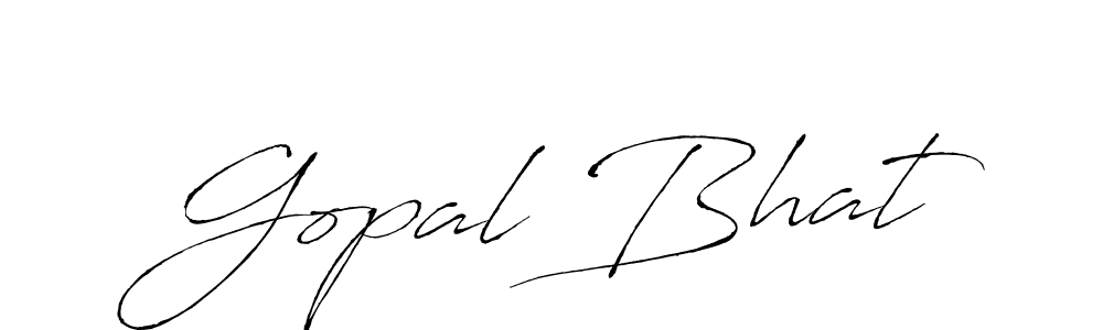 Use a signature maker to create a handwritten signature online. With this signature software, you can design (Antro_Vectra) your own signature for name Gopal Bhat. Gopal Bhat signature style 6 images and pictures png