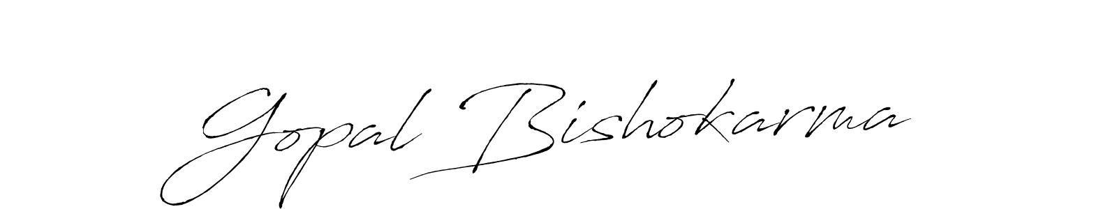 Antro_Vectra is a professional signature style that is perfect for those who want to add a touch of class to their signature. It is also a great choice for those who want to make their signature more unique. Get Gopal Bishokarma name to fancy signature for free. Gopal Bishokarma signature style 6 images and pictures png