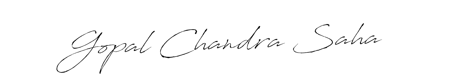 How to make Gopal Chandra Saha name signature. Use Antro_Vectra style for creating short signs online. This is the latest handwritten sign. Gopal Chandra Saha signature style 6 images and pictures png