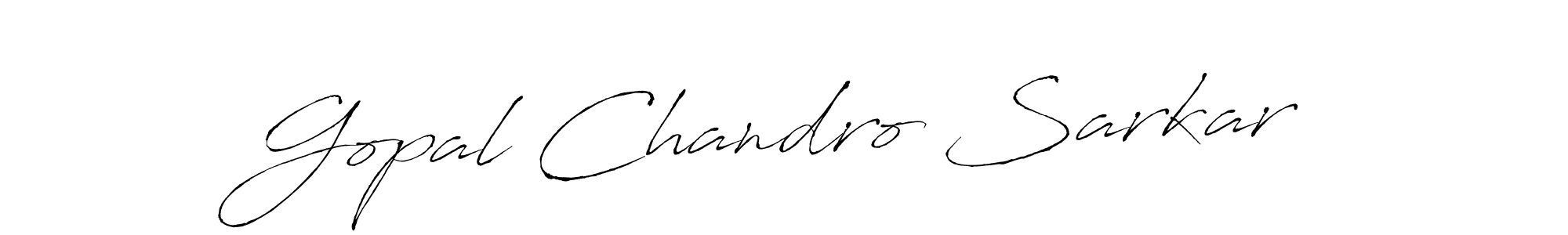 Create a beautiful signature design for name Gopal Chandro Sarkar. With this signature (Antro_Vectra) fonts, you can make a handwritten signature for free. Gopal Chandro Sarkar signature style 6 images and pictures png