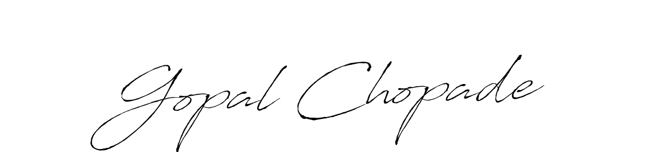 Use a signature maker to create a handwritten signature online. With this signature software, you can design (Antro_Vectra) your own signature for name Gopal Chopade. Gopal Chopade signature style 6 images and pictures png