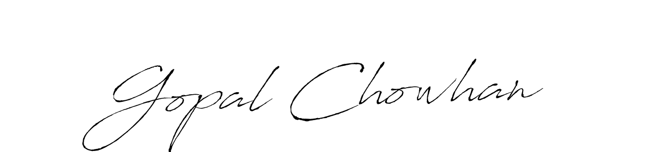 Also we have Gopal Chowhan name is the best signature style. Create professional handwritten signature collection using Antro_Vectra autograph style. Gopal Chowhan signature style 6 images and pictures png
