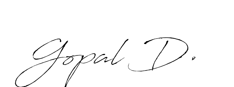 if you are searching for the best signature style for your name Gopal D.. so please give up your signature search. here we have designed multiple signature styles  using Antro_Vectra. Gopal D. signature style 6 images and pictures png