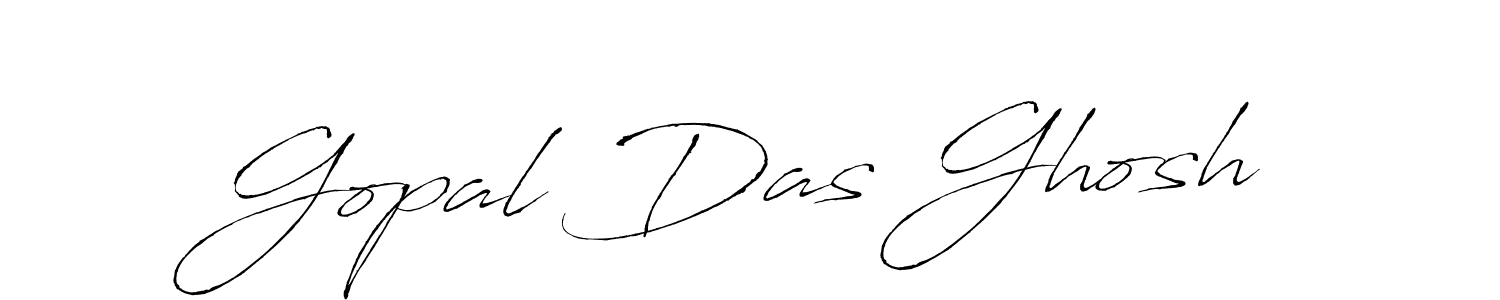 Gopal Das Ghosh stylish signature style. Best Handwritten Sign (Antro_Vectra) for my name. Handwritten Signature Collection Ideas for my name Gopal Das Ghosh. Gopal Das Ghosh signature style 6 images and pictures png