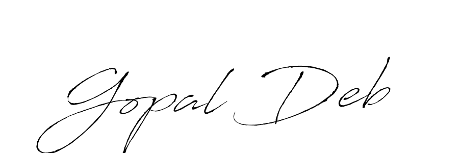 Create a beautiful signature design for name Gopal Deb. With this signature (Antro_Vectra) fonts, you can make a handwritten signature for free. Gopal Deb signature style 6 images and pictures png