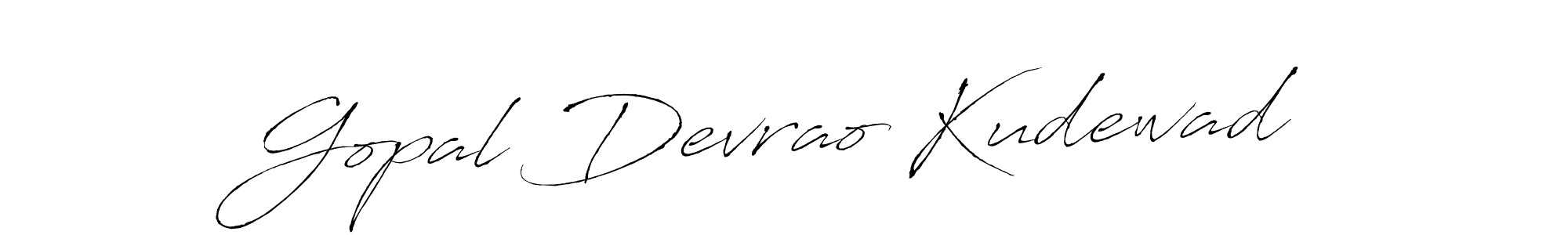 Design your own signature with our free online signature maker. With this signature software, you can create a handwritten (Antro_Vectra) signature for name Gopal Devrao Kudewad. Gopal Devrao Kudewad signature style 6 images and pictures png