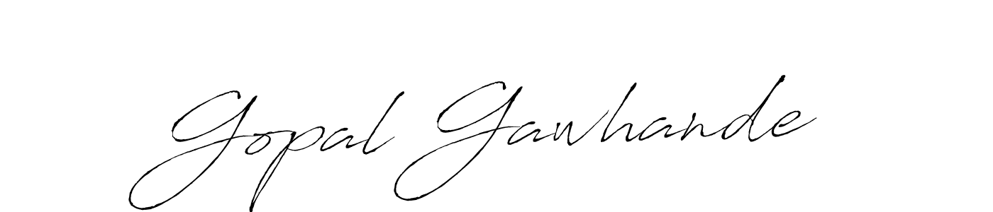 Antro_Vectra is a professional signature style that is perfect for those who want to add a touch of class to their signature. It is also a great choice for those who want to make their signature more unique. Get Gopal Gawhande name to fancy signature for free. Gopal Gawhande signature style 6 images and pictures png