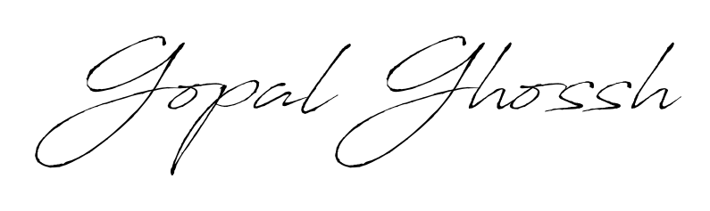 Discover the perfect balance of readability and style for Gopal Ghossh with Antro_Vectra font. Create your dream signature today. Gopal Ghossh signature style 6 images and pictures png