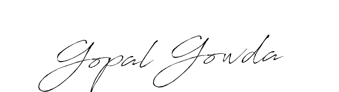 It looks lik you need a new signature style for name Gopal Gowda. Design unique handwritten (Antro_Vectra) signature with our free signature maker in just a few clicks. Gopal Gowda signature style 6 images and pictures png