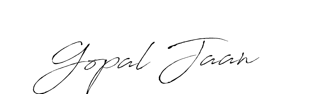 Design your own signature with our free online signature maker. With this signature software, you can create a handwritten (Antro_Vectra) signature for name Gopal Jaan. Gopal Jaan signature style 6 images and pictures png