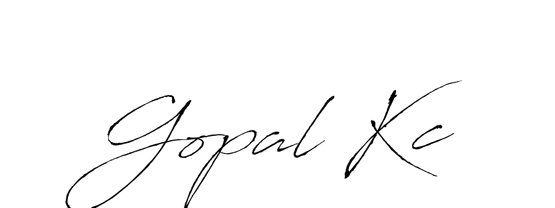 Design your own signature with our free online signature maker. With this signature software, you can create a handwritten (Antro_Vectra) signature for name Gopal Kc. Gopal Kc signature style 6 images and pictures png