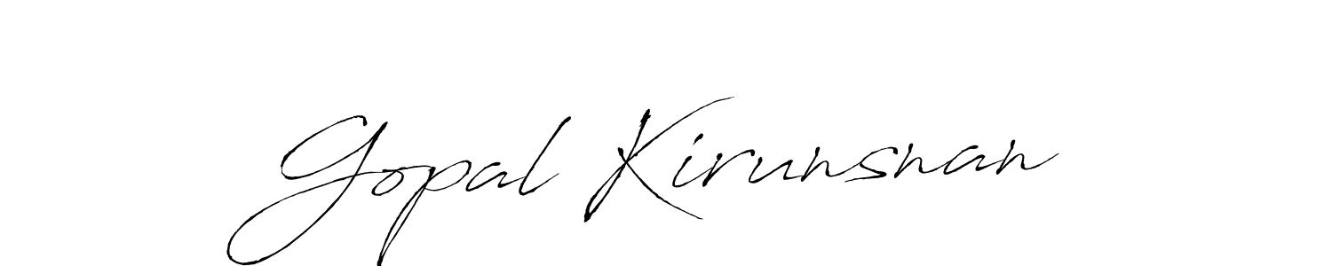 Make a beautiful signature design for name Gopal Kirunsnan. Use this online signature maker to create a handwritten signature for free. Gopal Kirunsnan signature style 6 images and pictures png