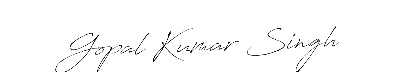 Use a signature maker to create a handwritten signature online. With this signature software, you can design (Antro_Vectra) your own signature for name Gopal Kumar Singh. Gopal Kumar Singh signature style 6 images and pictures png