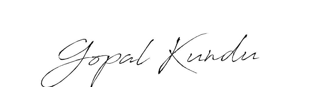 Create a beautiful signature design for name Gopal Kundu. With this signature (Antro_Vectra) fonts, you can make a handwritten signature for free. Gopal Kundu signature style 6 images and pictures png