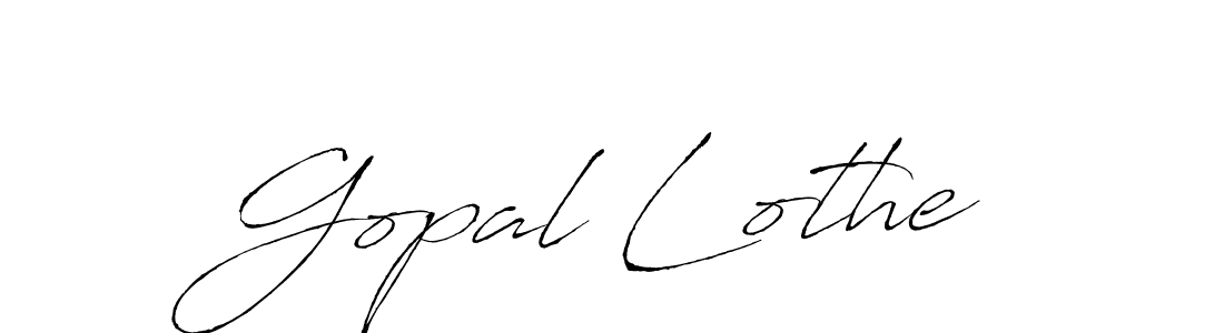 It looks lik you need a new signature style for name Gopal Lothe. Design unique handwritten (Antro_Vectra) signature with our free signature maker in just a few clicks. Gopal Lothe signature style 6 images and pictures png