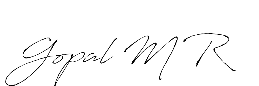 It looks lik you need a new signature style for name Gopal M R. Design unique handwritten (Antro_Vectra) signature with our free signature maker in just a few clicks. Gopal M R signature style 6 images and pictures png