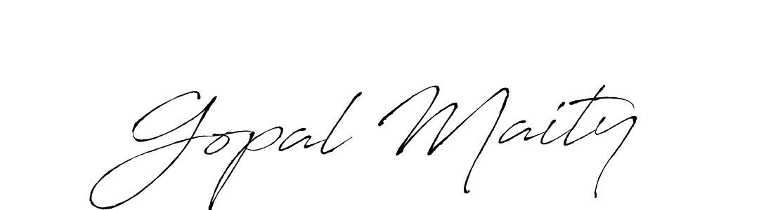 How to make Gopal Maity signature? Antro_Vectra is a professional autograph style. Create handwritten signature for Gopal Maity name. Gopal Maity signature style 6 images and pictures png