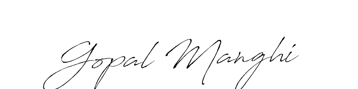 Gopal Manghi stylish signature style. Best Handwritten Sign (Antro_Vectra) for my name. Handwritten Signature Collection Ideas for my name Gopal Manghi. Gopal Manghi signature style 6 images and pictures png