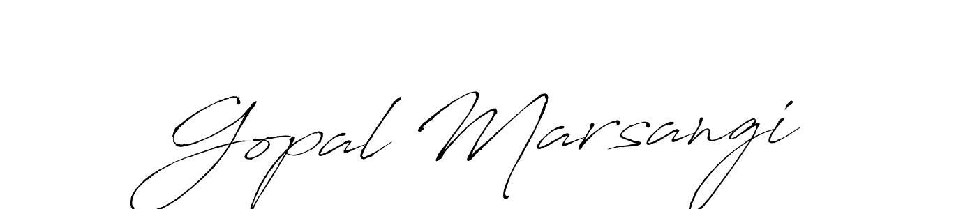 How to make Gopal Marsangi signature? Antro_Vectra is a professional autograph style. Create handwritten signature for Gopal Marsangi name. Gopal Marsangi signature style 6 images and pictures png