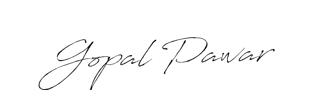 Design your own signature with our free online signature maker. With this signature software, you can create a handwritten (Antro_Vectra) signature for name Gopal Pawar. Gopal Pawar signature style 6 images and pictures png