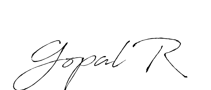 Antro_Vectra is a professional signature style that is perfect for those who want to add a touch of class to their signature. It is also a great choice for those who want to make their signature more unique. Get Gopal R name to fancy signature for free. Gopal R signature style 6 images and pictures png