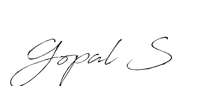 Design your own signature with our free online signature maker. With this signature software, you can create a handwritten (Antro_Vectra) signature for name Gopal S. Gopal S signature style 6 images and pictures png