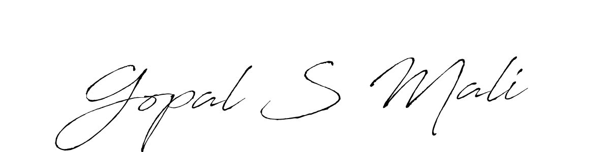 Make a beautiful signature design for name Gopal S Mali. Use this online signature maker to create a handwritten signature for free. Gopal S Mali signature style 6 images and pictures png