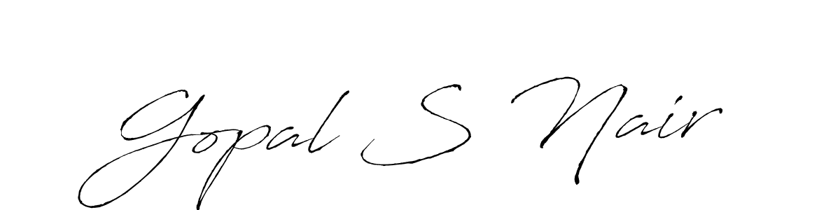 Use a signature maker to create a handwritten signature online. With this signature software, you can design (Antro_Vectra) your own signature for name Gopal S Nair. Gopal S Nair signature style 6 images and pictures png