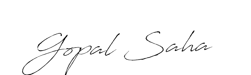 Use a signature maker to create a handwritten signature online. With this signature software, you can design (Antro_Vectra) your own signature for name Gopal Saha. Gopal Saha signature style 6 images and pictures png