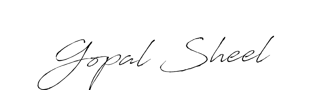 Use a signature maker to create a handwritten signature online. With this signature software, you can design (Antro_Vectra) your own signature for name Gopal Sheel. Gopal Sheel signature style 6 images and pictures png